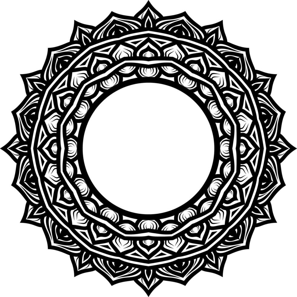 mandala round ornament decoration vector