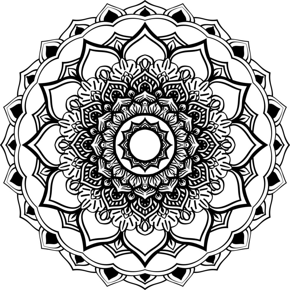 mandala round ornament decoration vector