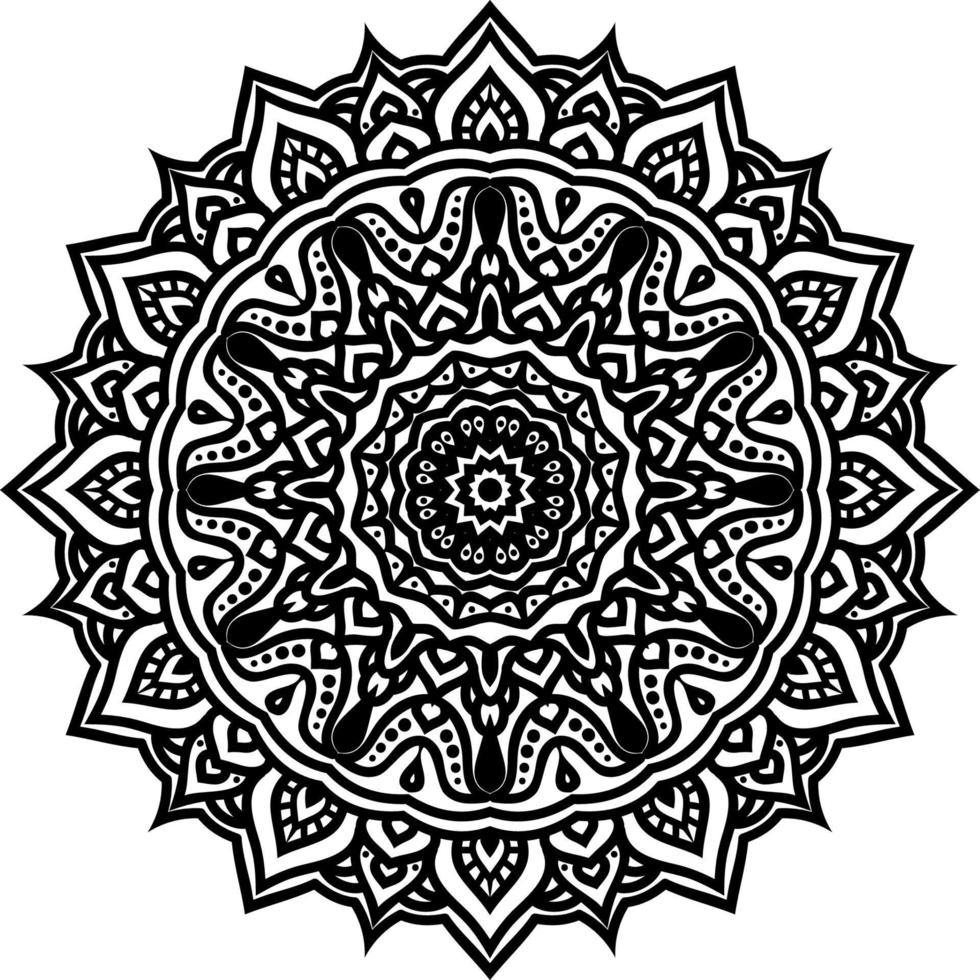 mandala round ornament decoration vector