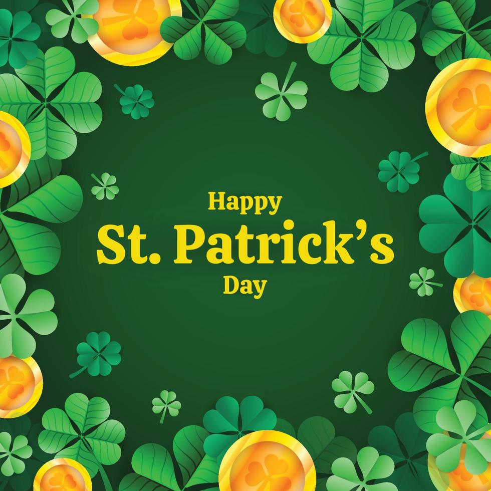 Happy St.Patrick's Day Background Template vector