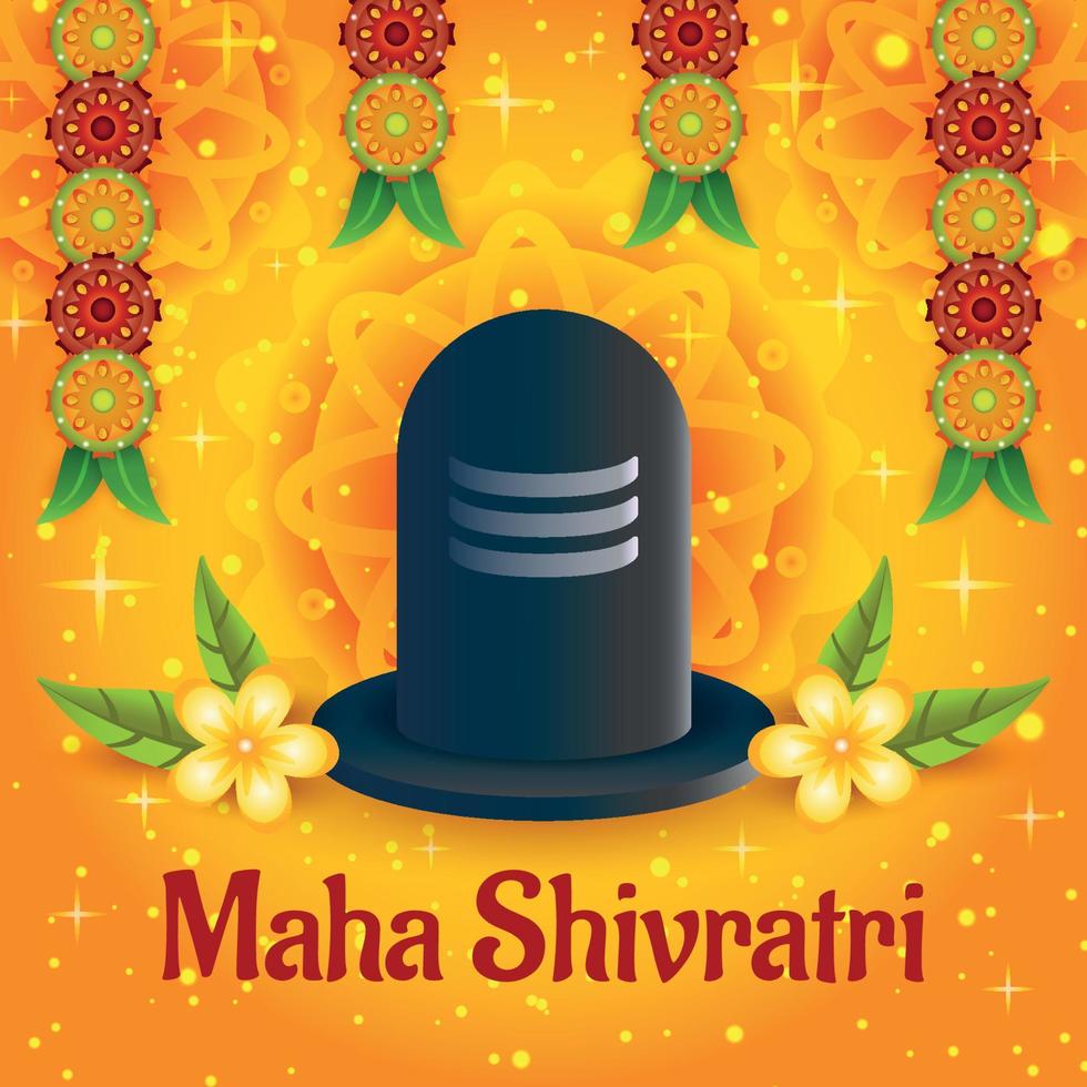 plantilla de fondo maha shivratri vector