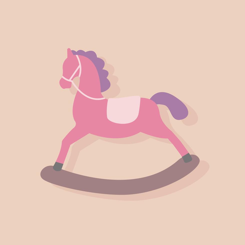 Christmas Rocking horse vector