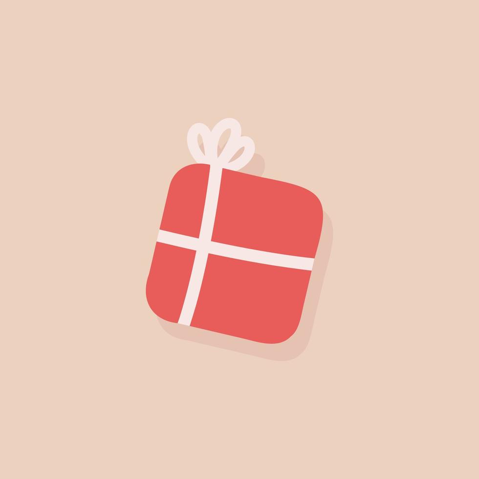 Vector Christmas red gift