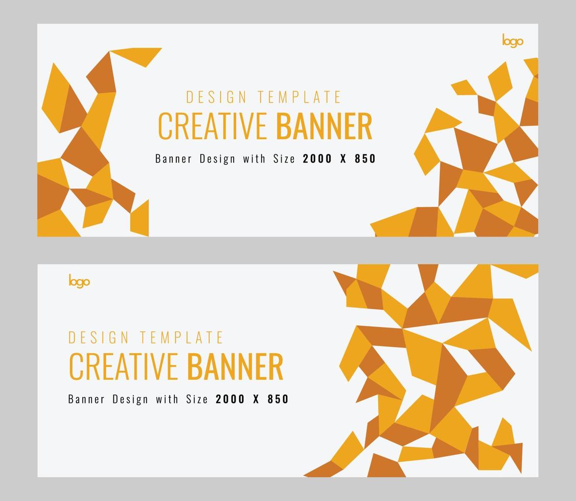 abstract pattern banner. abstract shape pattern. creative banner design template. colorful banner. abstract background banner vector