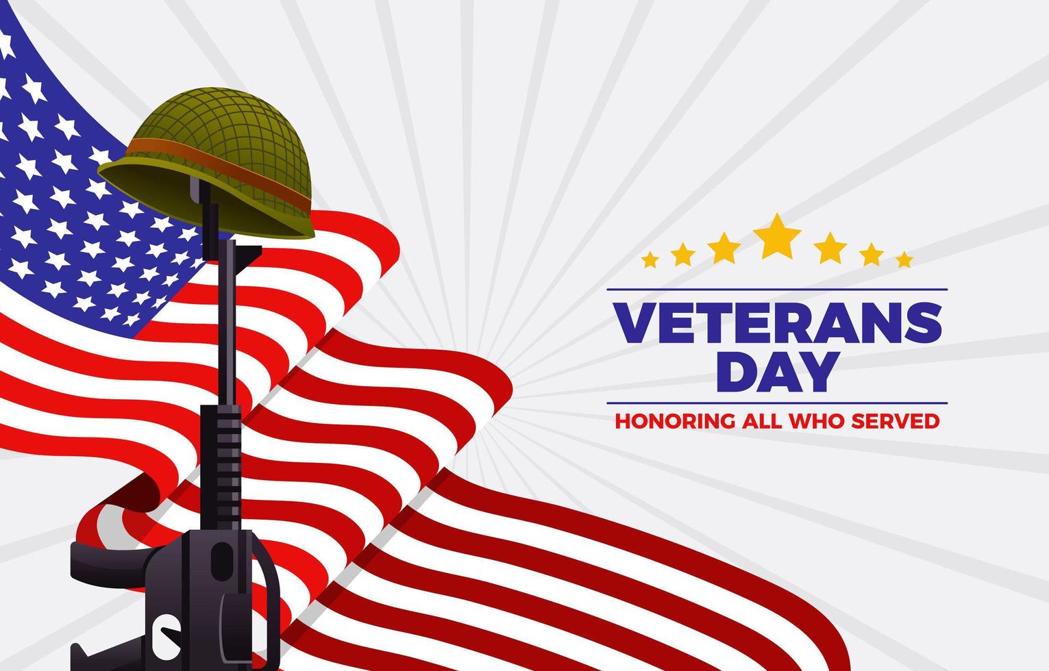 Veterans Day Background Concept vector