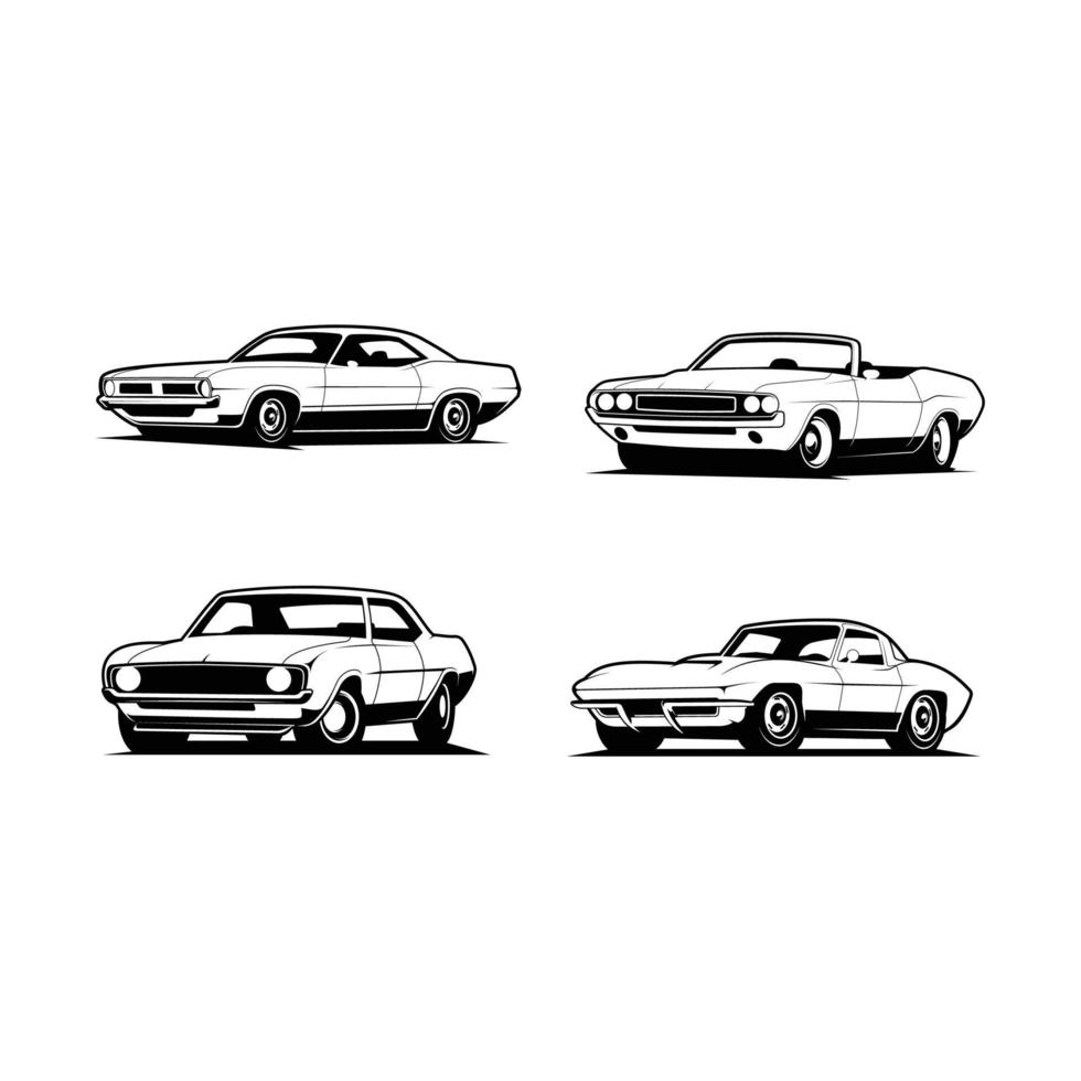 classic car vector illustration