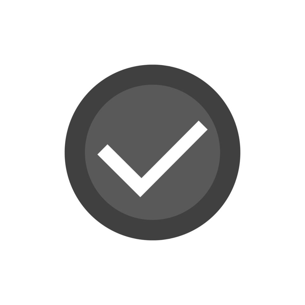 vector icon has been verified, approved, on white background