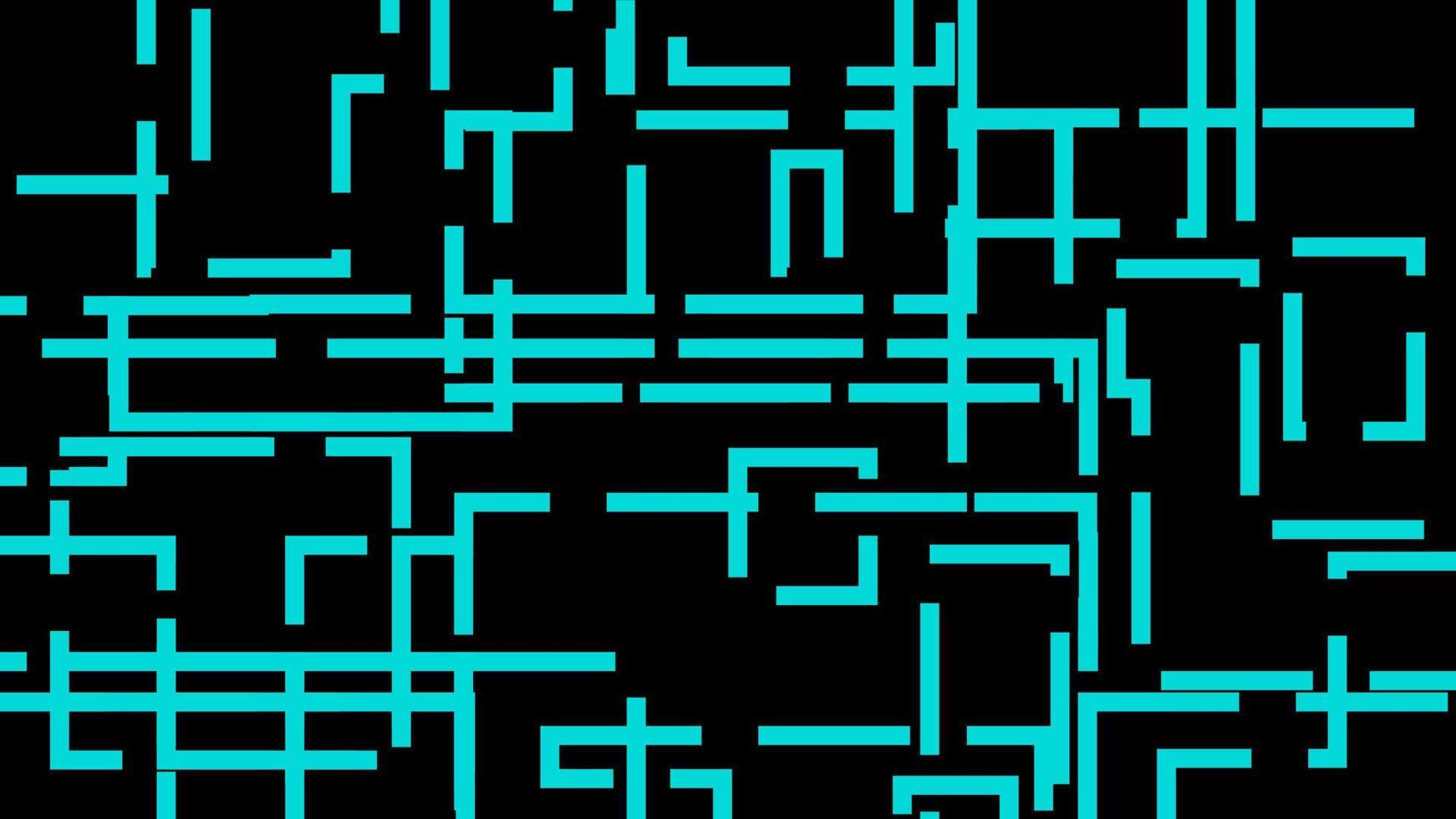 patrón de líneas de neón azul abstracto en el estilo de tecnología de fondo negro. concepto futurista moderno vector