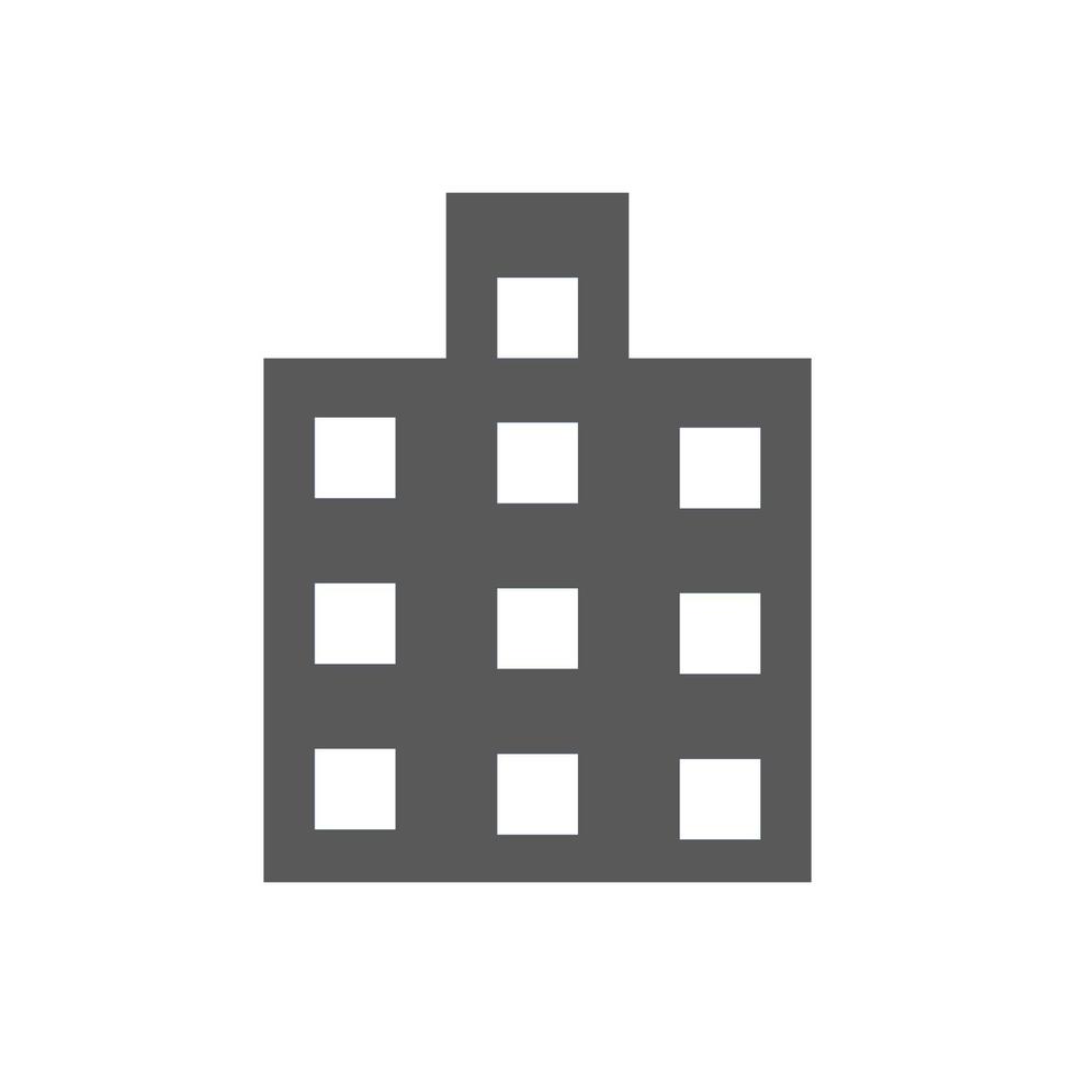 city building vector icon on white background. illustration