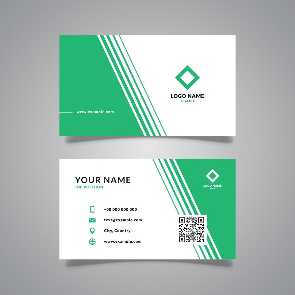 business card minimal design halftone style vector graphic