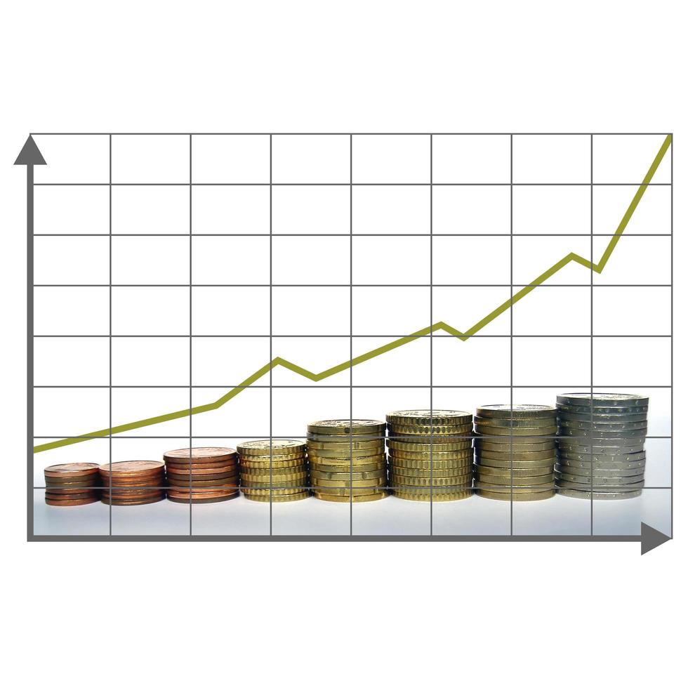 Money growth chart photo