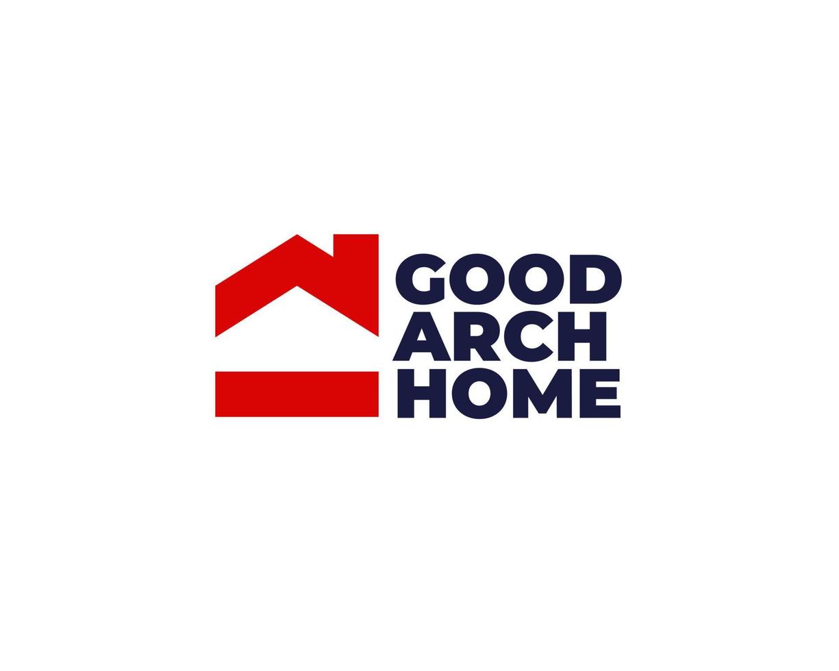Simple and Bold House Architecture Logo Concept Vector Illustration