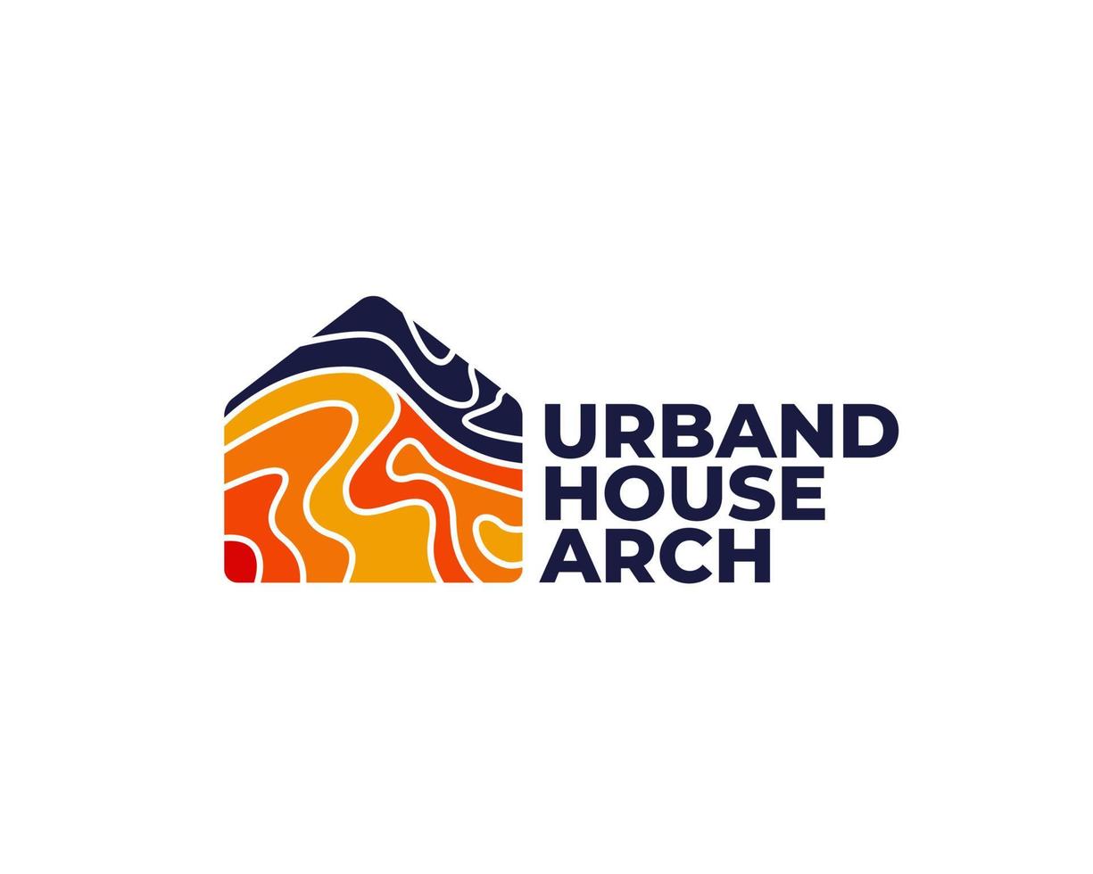 Urban House Architecture Modern Logo Concept Vector Illustration