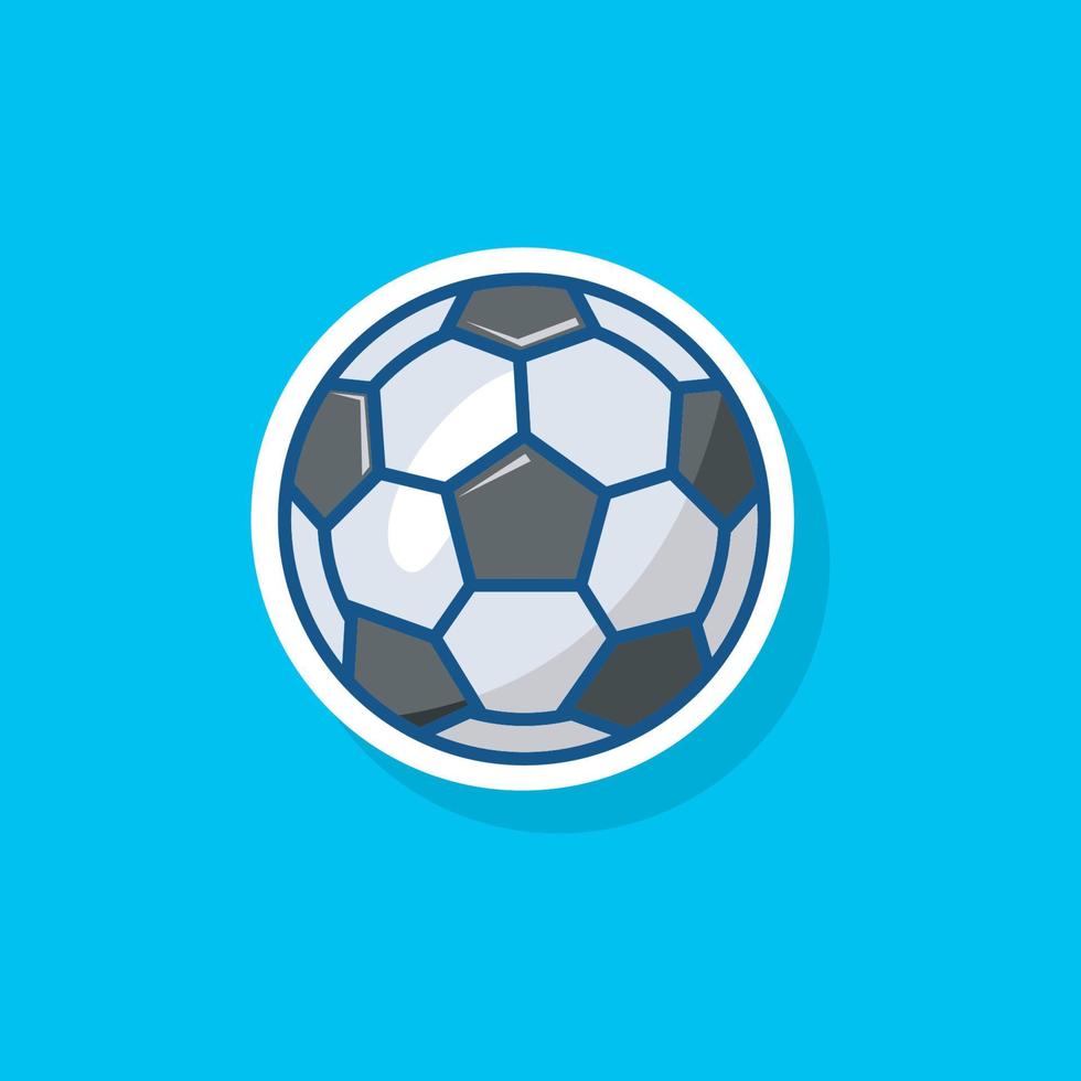 Ilustración de vector de balón de fútbol, diseño de equipos deportivos