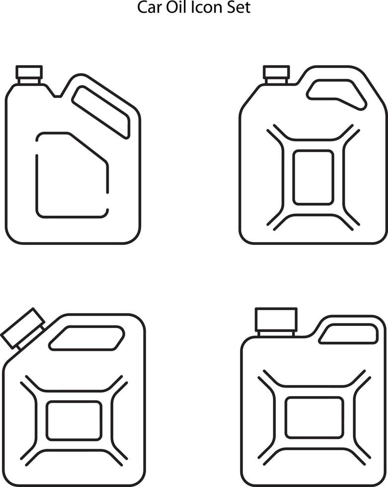 Change car oil icon set isolated on white background. Change car oil icon trendy and modern Change car oil symbol for logo, web, app, UI. Change car oil icon simple sign. vector