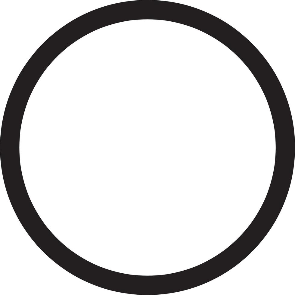 circle icon isolated on white background. circle icon thin line outline linear circle symbol for logo, web, app, UI. circle icon simple sign. vector