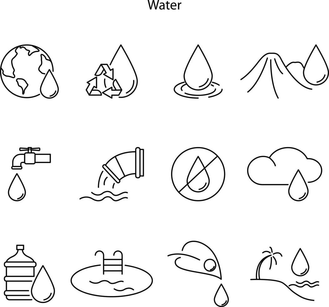 water drop icon isolated on white background from miscellaneous collection. water drop icon trendy and modern water drop symbol for logo, web, app, UI. water drop icon simple sign. vector
