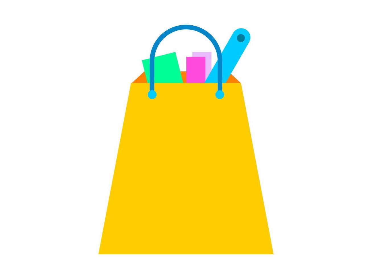 icono de bolsa de compras vector