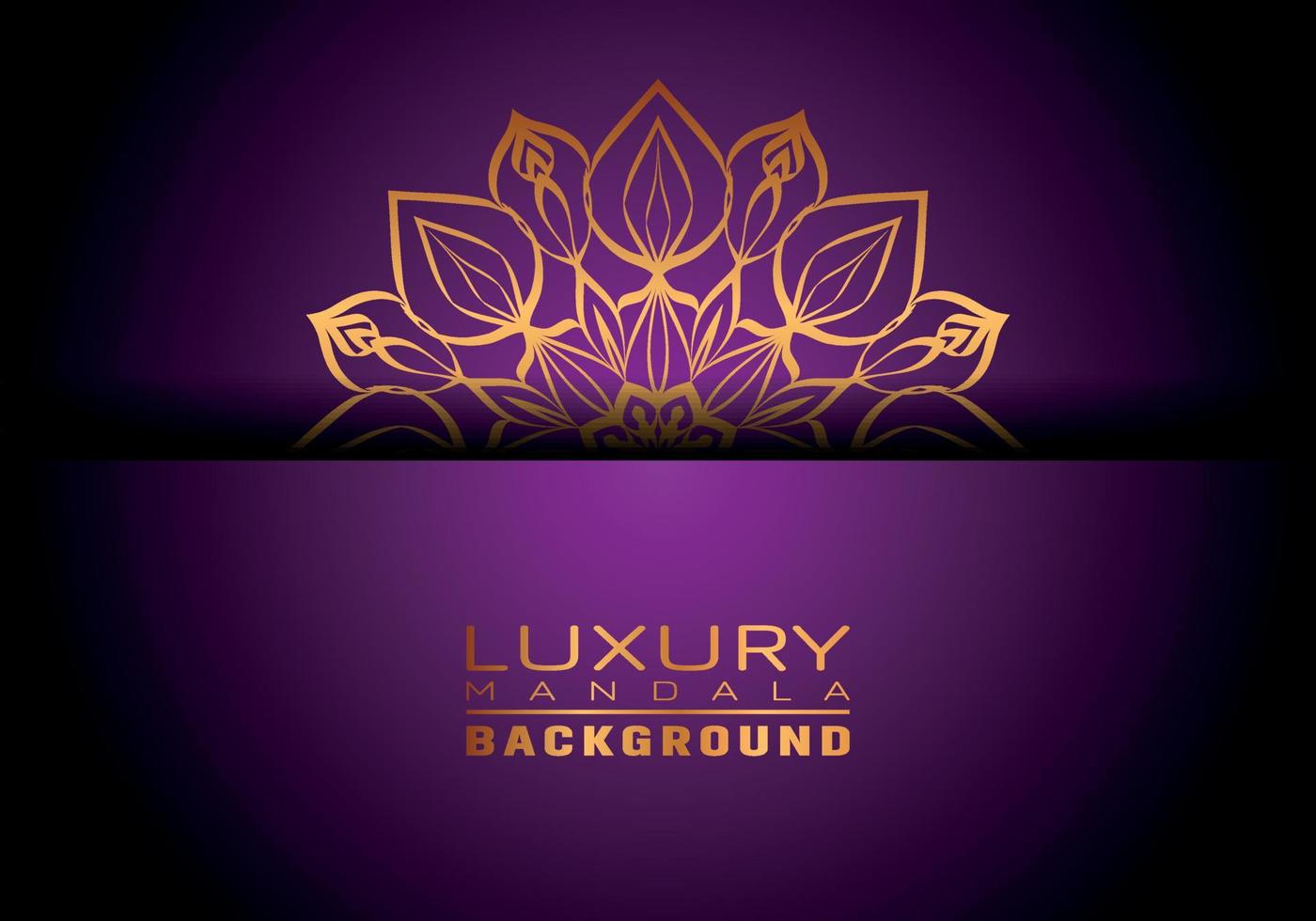Luxury ornamental mandala logo background, arabesque style. vector