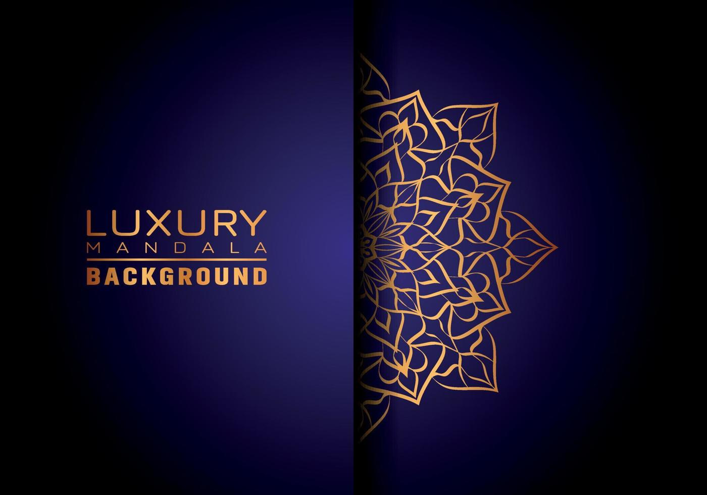 Luxury ornamental mandala logo background, arabesque style. vector