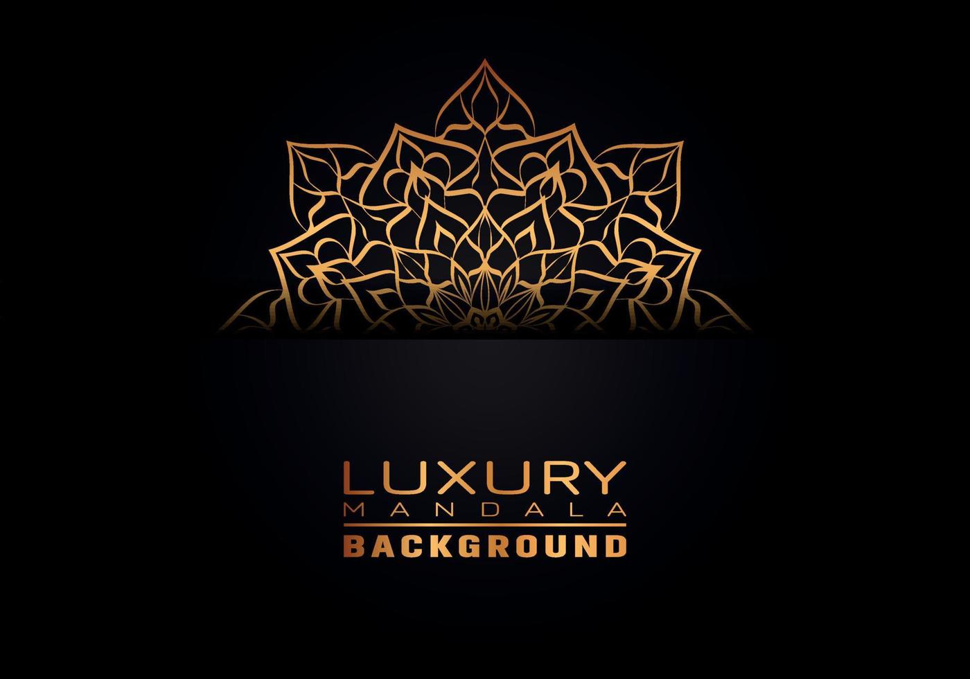 Luxury ornamental mandala logo background, arabesque style. vector