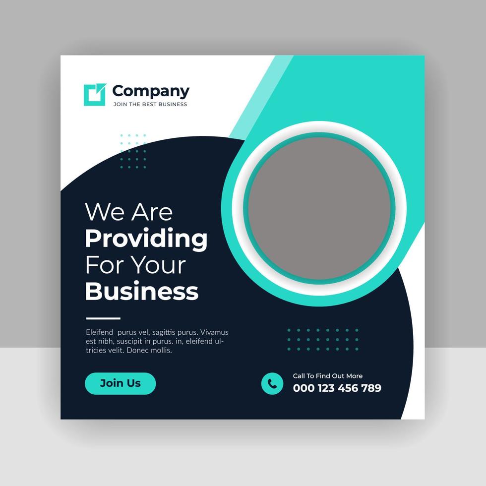 Digital marketing and business social media banner template vector