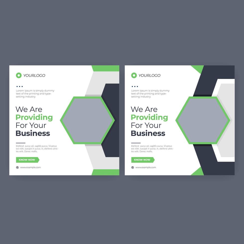 Digital marketing and business social media banner template vector