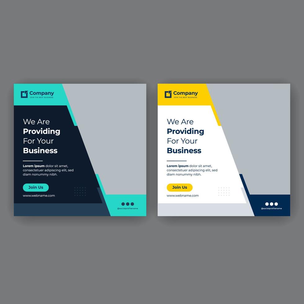 Digital marketing and business social media banner template vector