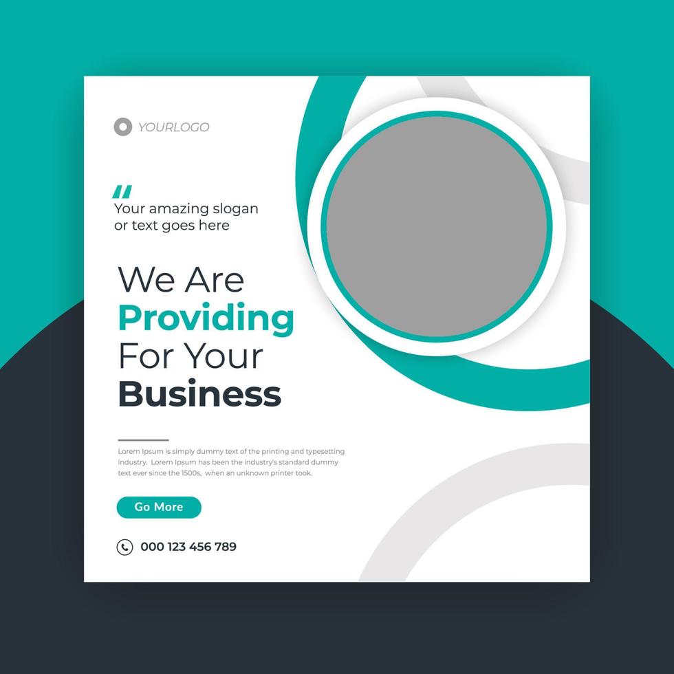 Digital marketing and business social media banner template vector