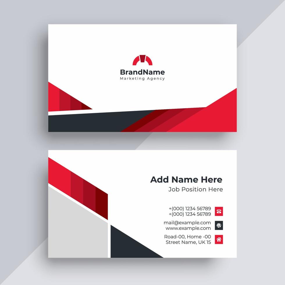 Business card design template vector