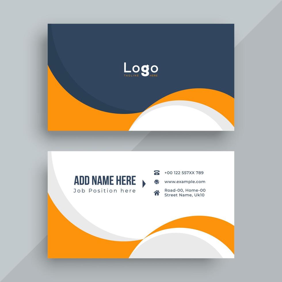 Business card design template vector