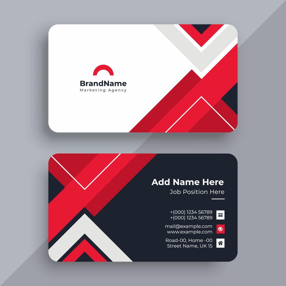 Business card design template vector