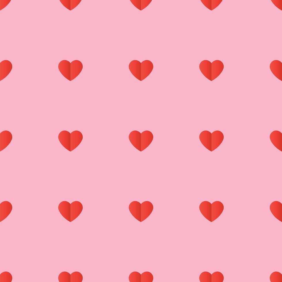 romance seamless pattern pink color, print for fabric or wrapping paper and packaging valentine day gift background vector