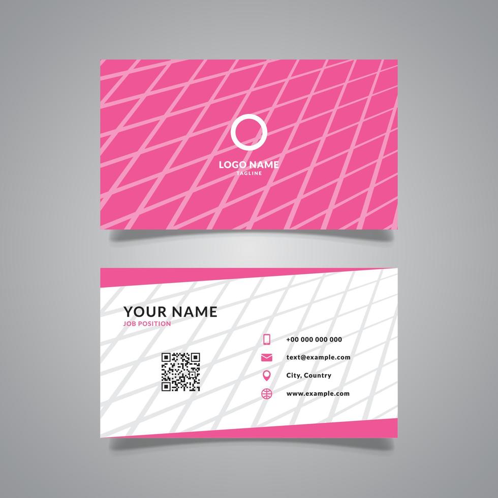 modern business card with line pattern texture design vector graphic