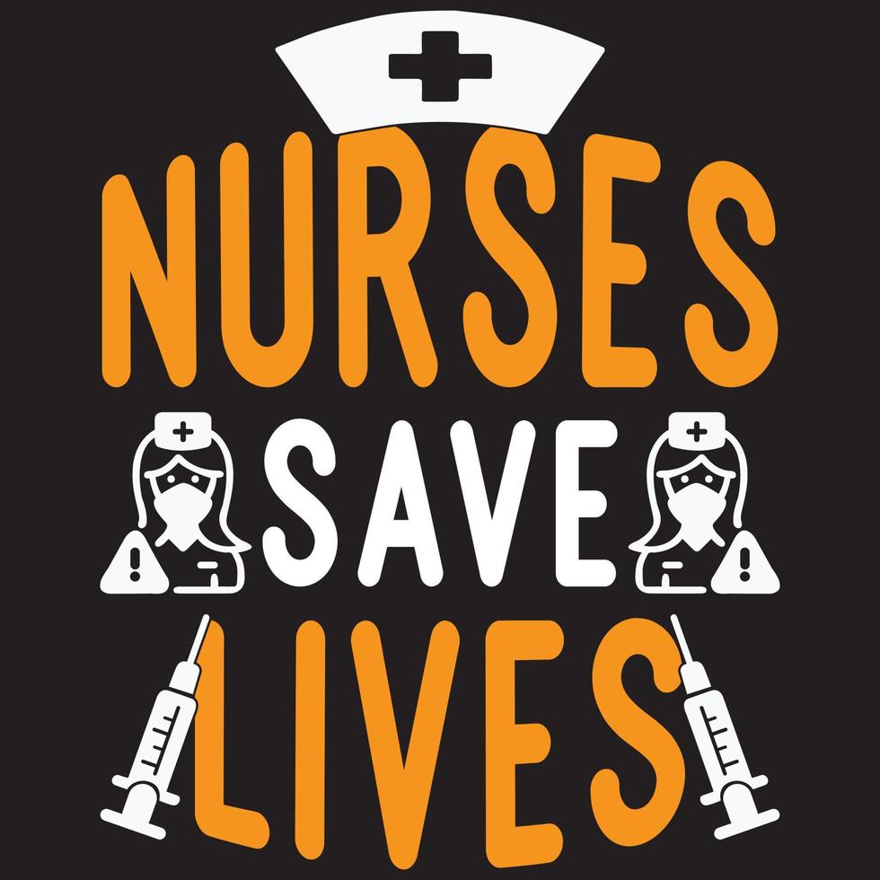 nurses save lives vector