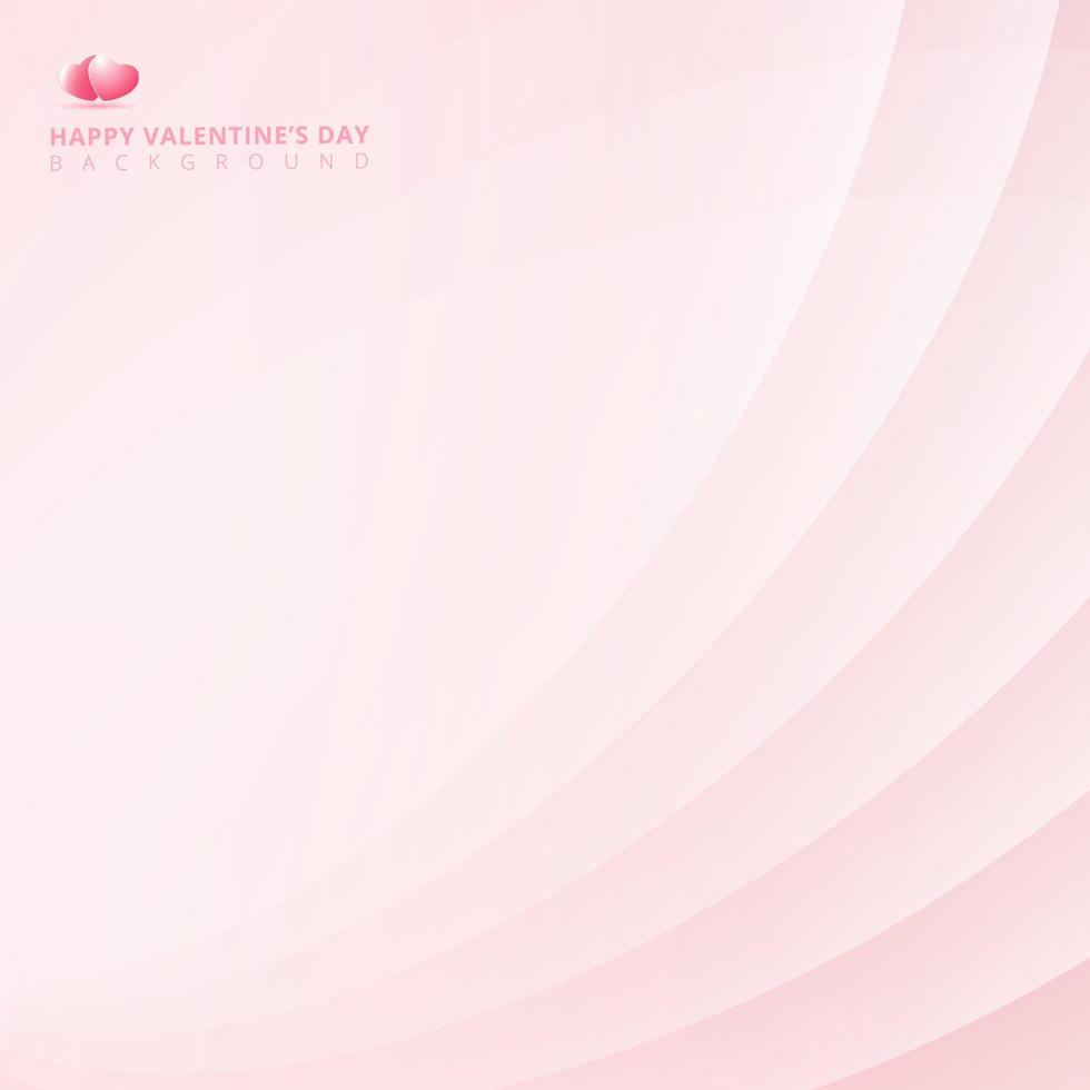 Abstract pink light background with curve lines smooth for valentines day, Vector illustration
