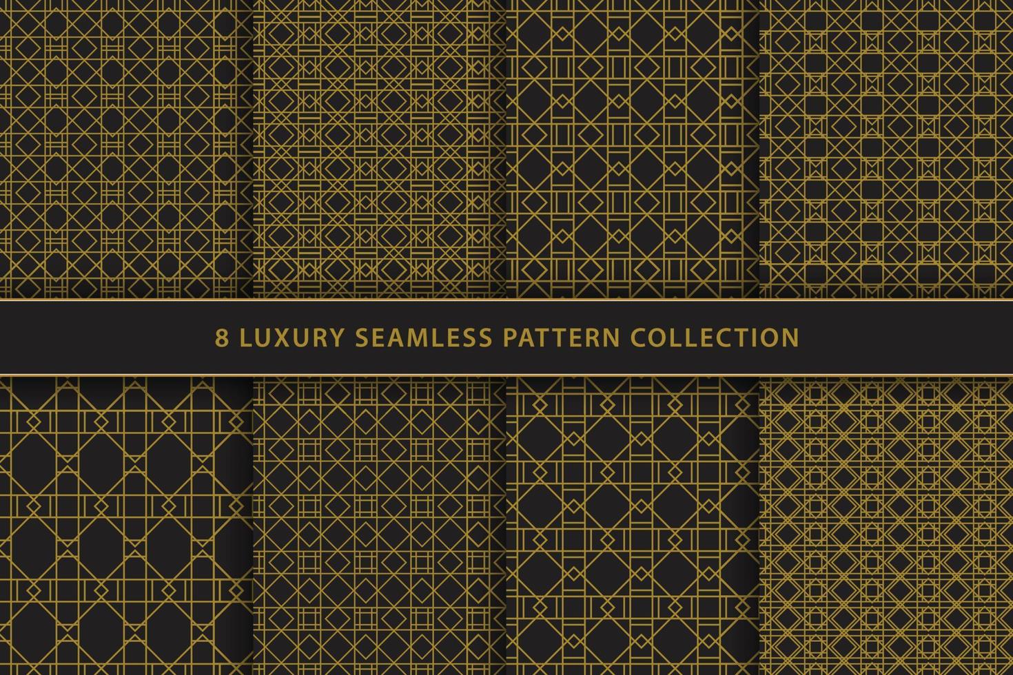 luxury islamic style seamless pattern set collection vector graphic