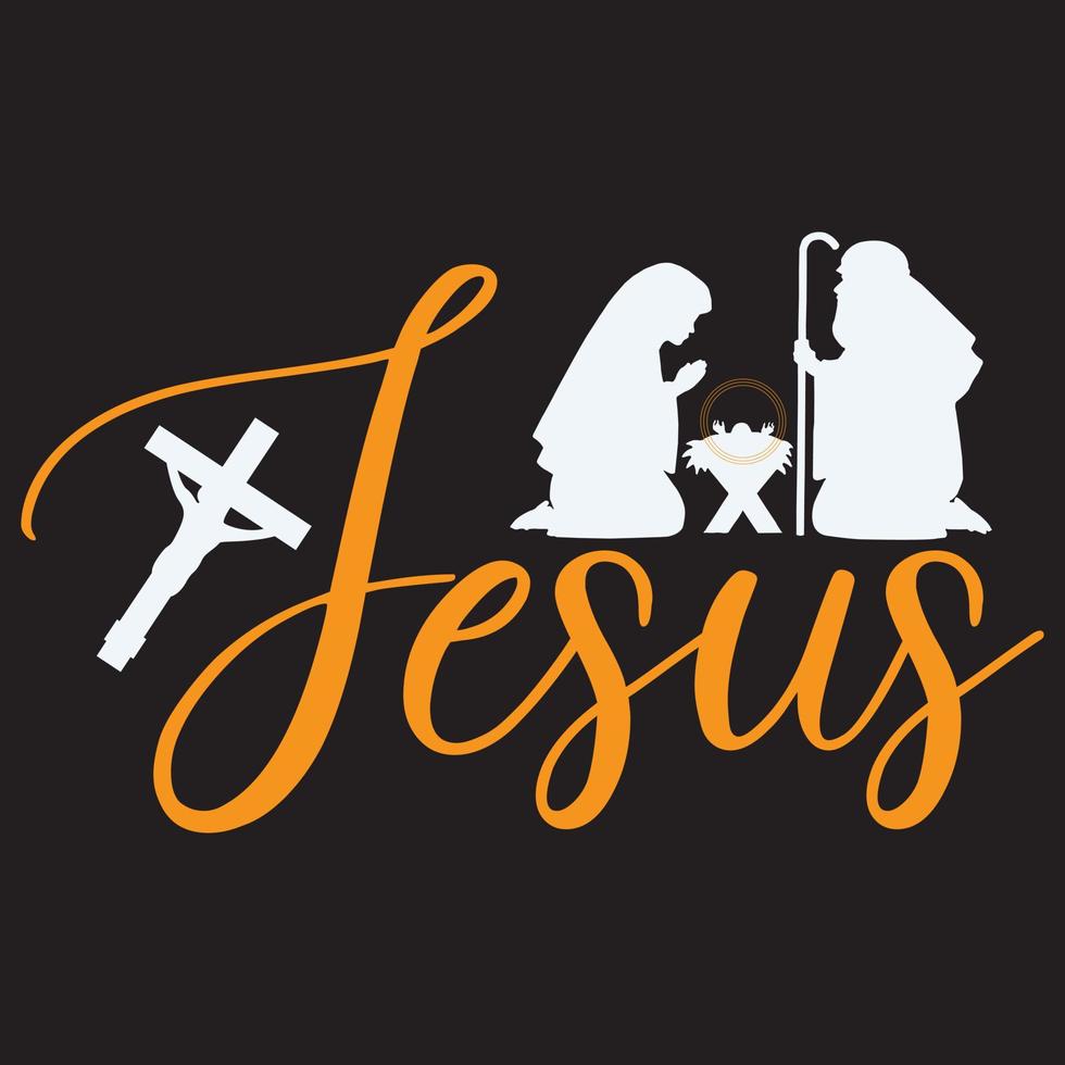 Jesus t shirt design vector