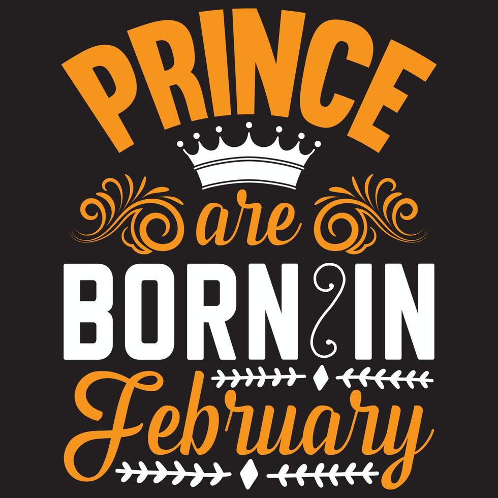 prince are born in February vector