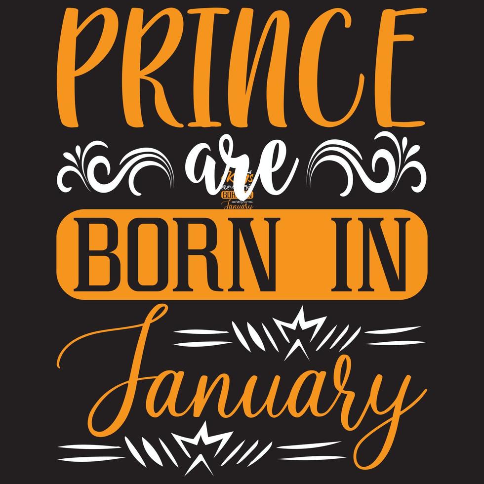 príncipe nacen en enero vector