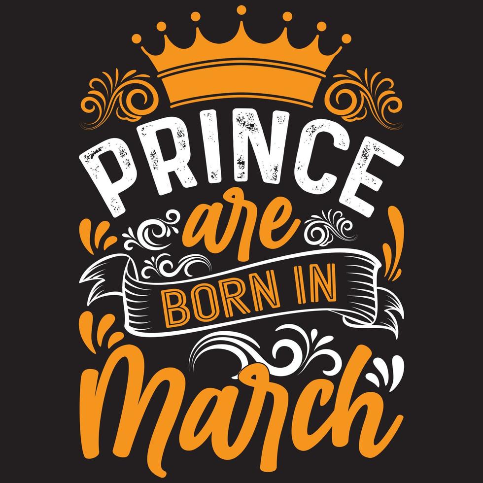 prince are born in March vector