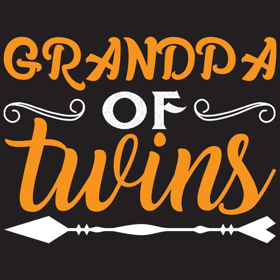 grandpa of twins vector