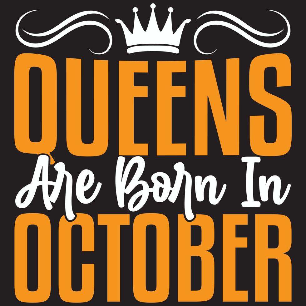 queens are born in October vector