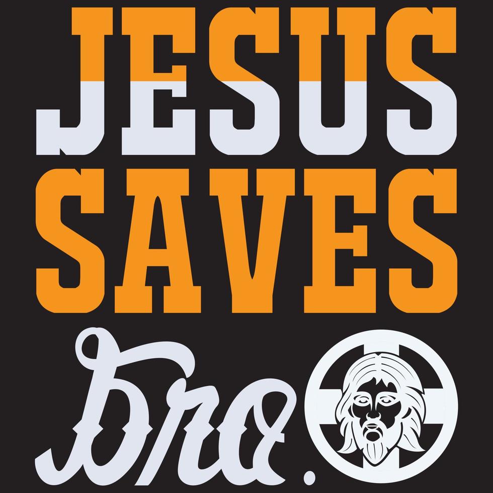 Jesus saves bro vector