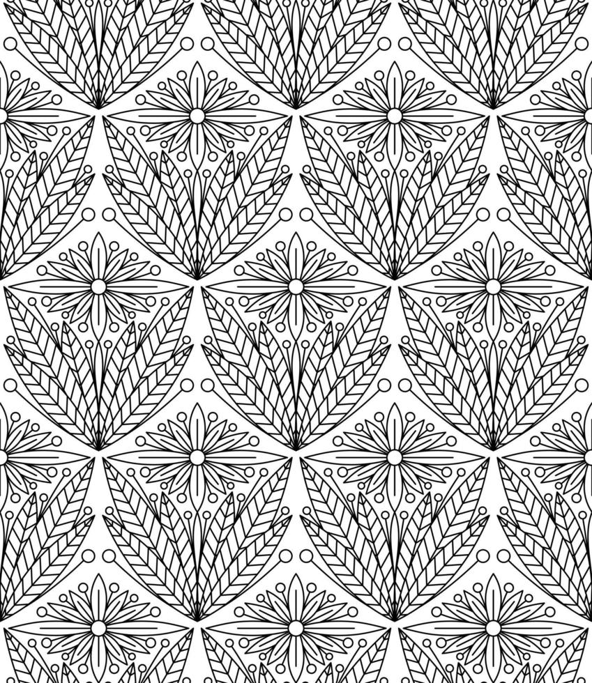 WHITE BACKGROUND WITH VECTOR VINTAGE FLORAL PATTERN