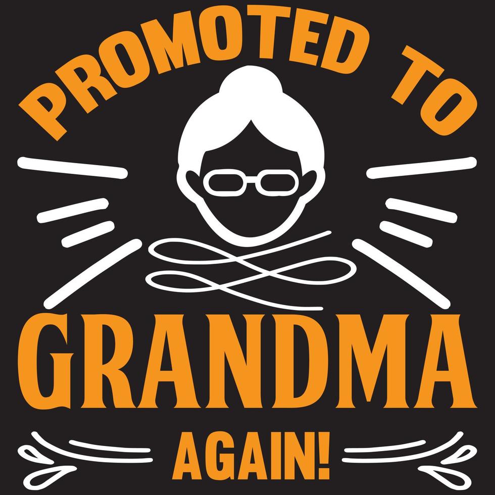 promoted to grandma again vector