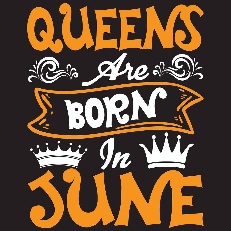 queens are born in June vector
