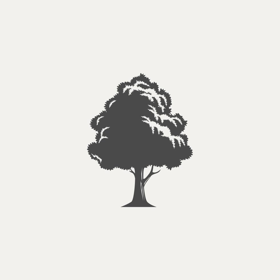 un vector de árbol único inspirado en un árbol que conocí en la naturaleza.