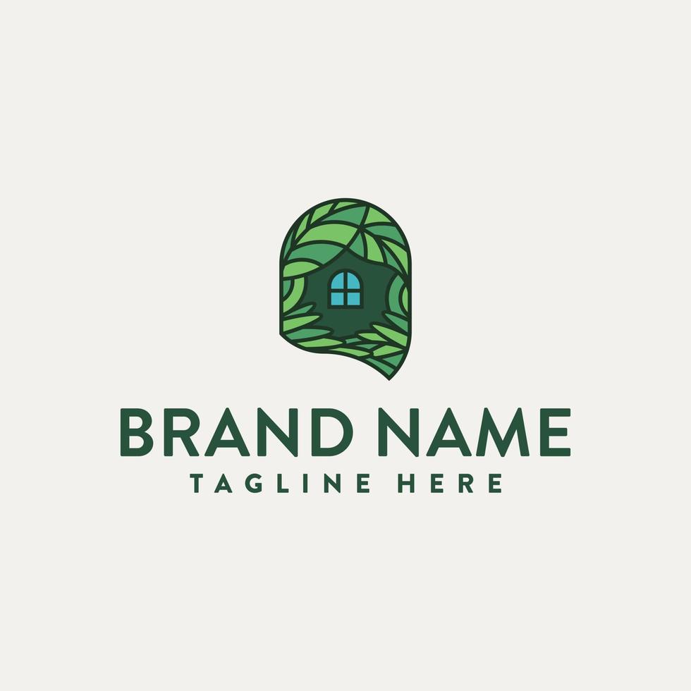 nature window home logo vector