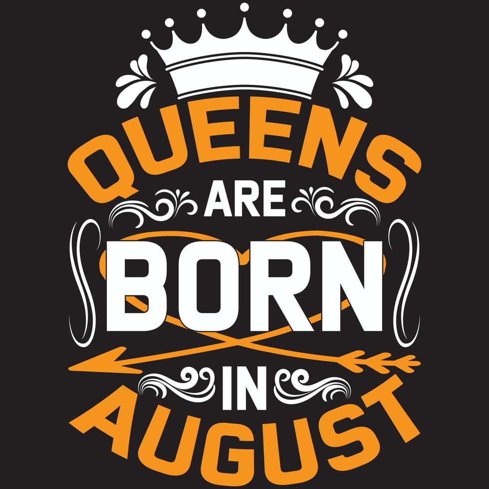 queens are born in august vector